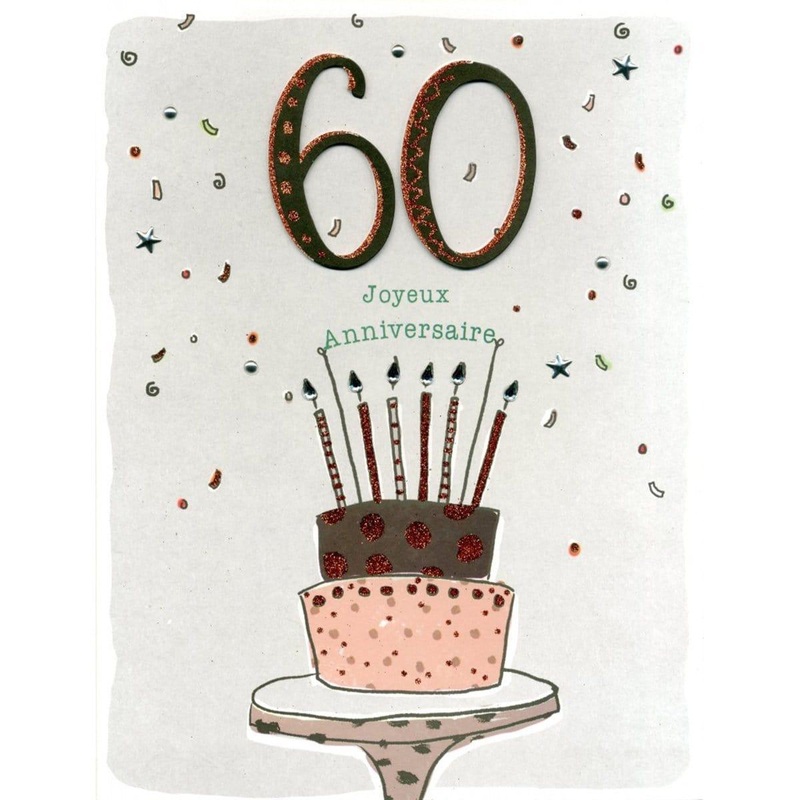 Gigantic Card - 60 Ans Cake