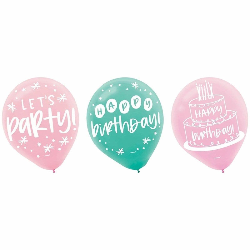Happy Cake Day Latex Balloon, 15 Count
