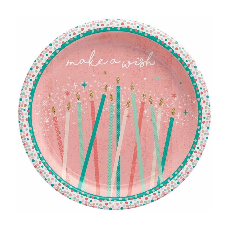 Happy Cake Day Plates, 7 inches, 8 Count