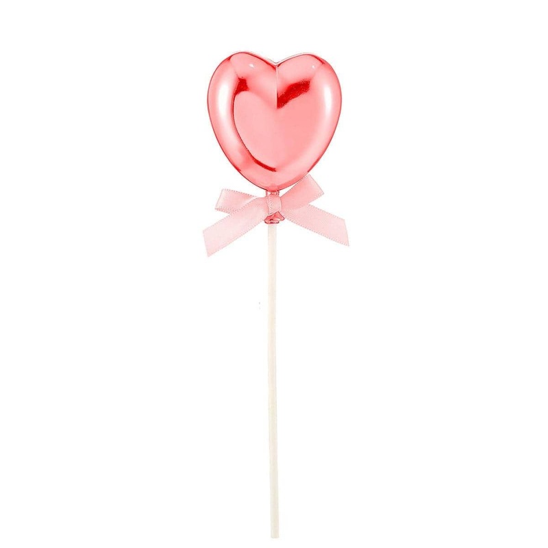 Heart Cake Topper, Red