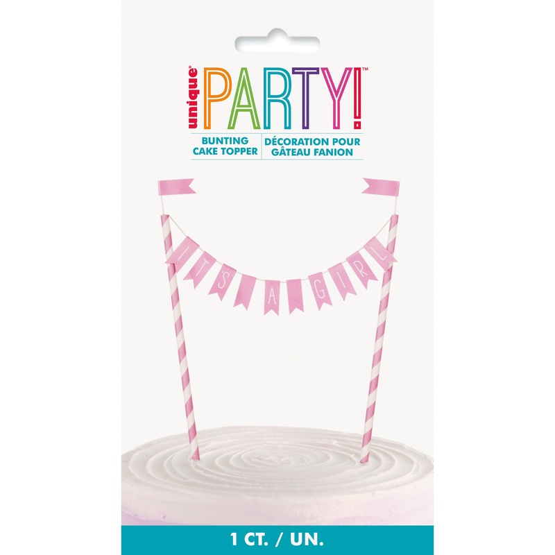 Pink Heart Baby Shower Cake Topper, 1 Count