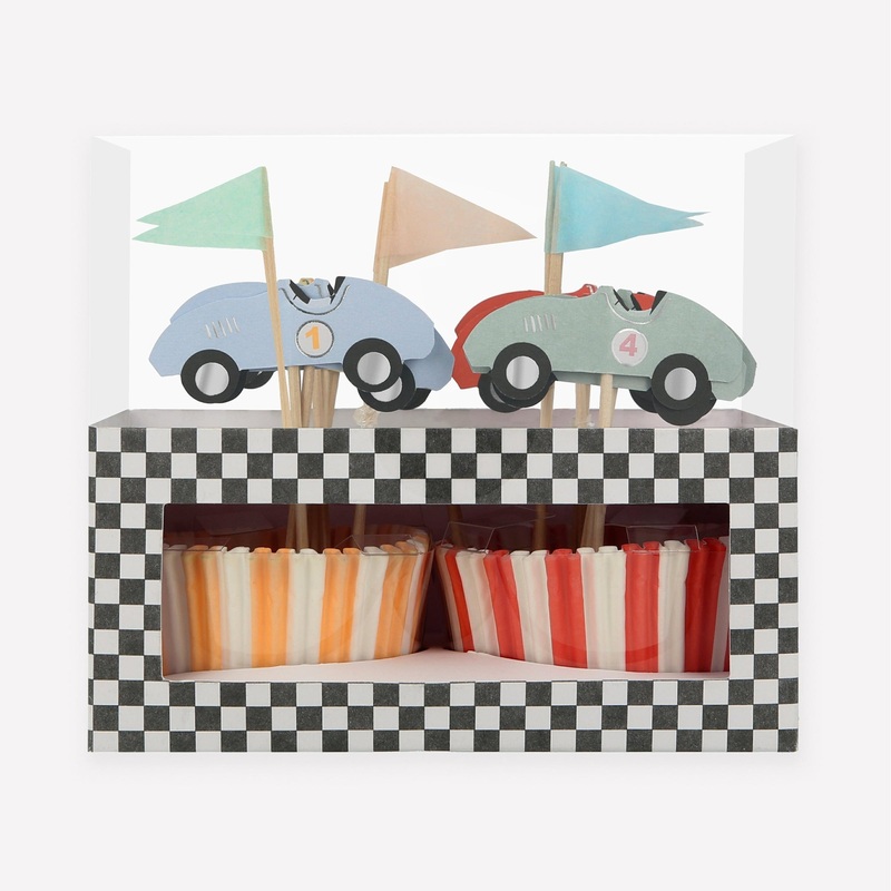 Race Cars Cupcake Kit, 24 Count