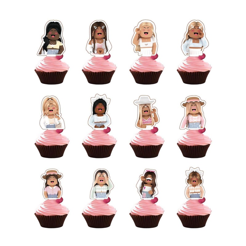 Roblox Girl Cupcake Toppers, 12Count