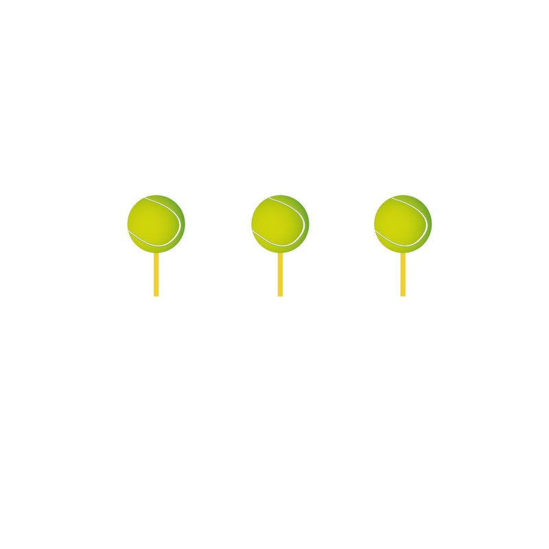 Tennis Cupcake Toppers, 12 Count