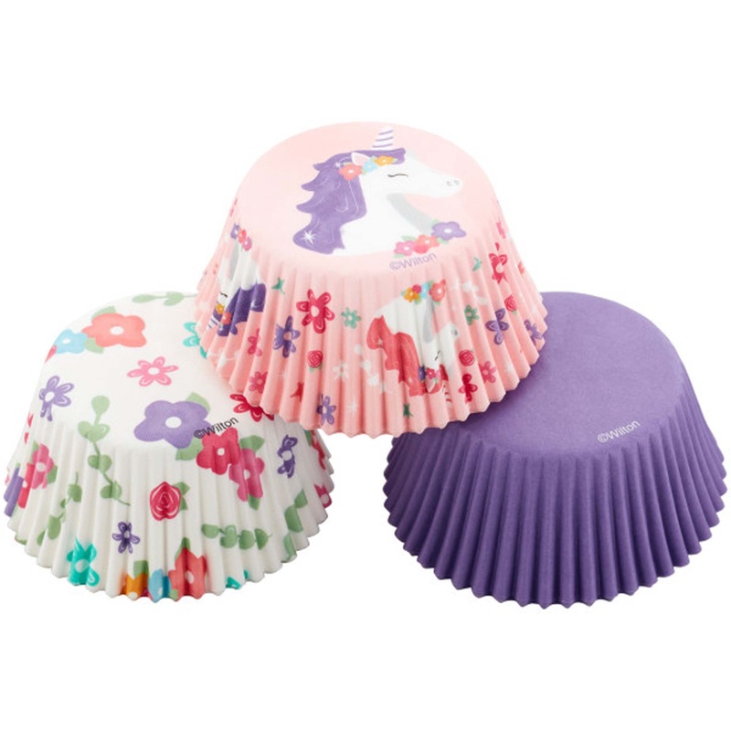Unicorn Cupcake Paper cups, 50 count