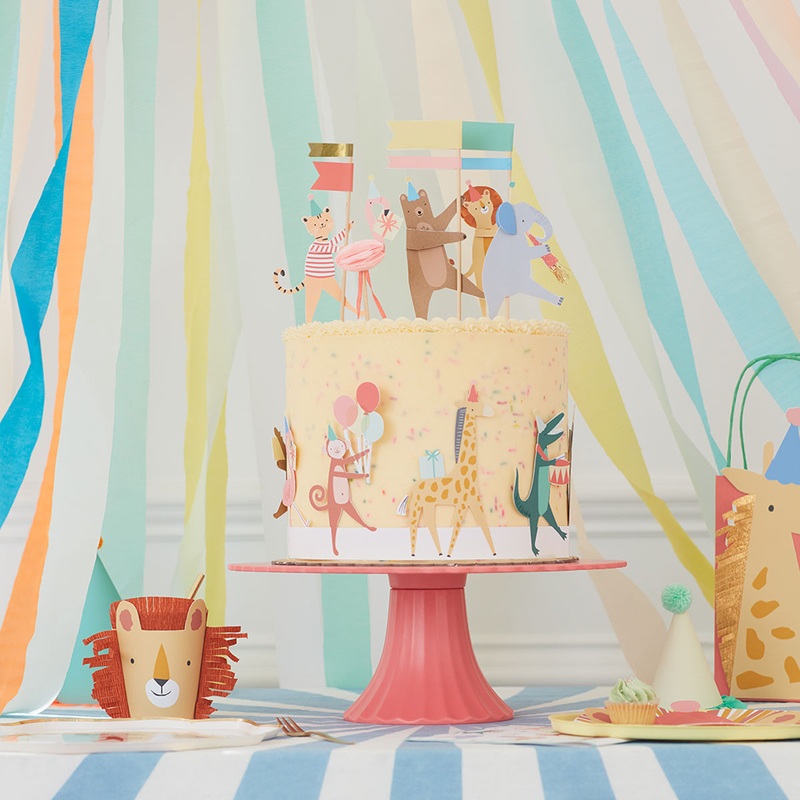 Animal Parade Cake Toppers & Wrap