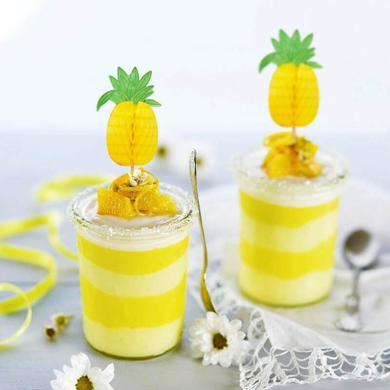 Pineapple Honeycomb Cupcake Picks 10pk