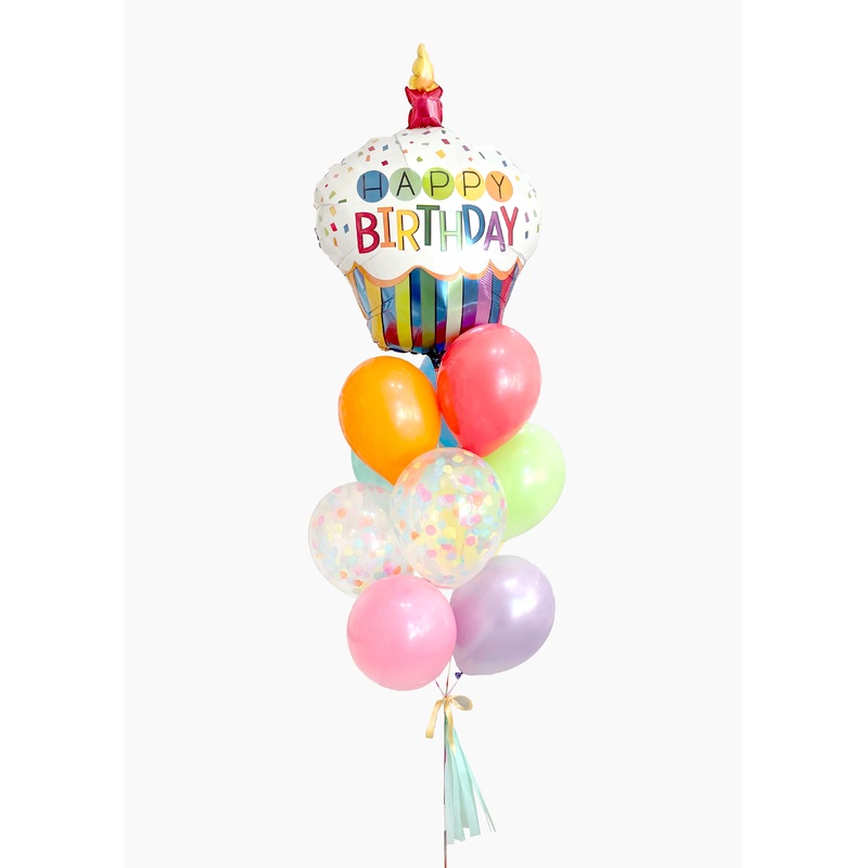 Cupcake Birthday Balloongram