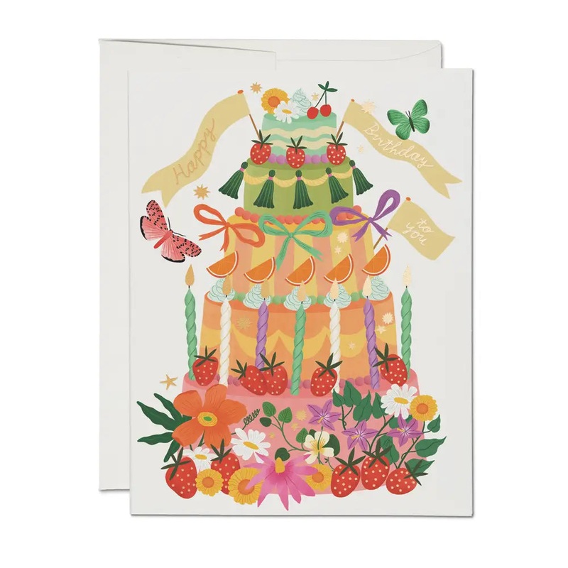 Whimsical Cake Birthday Card