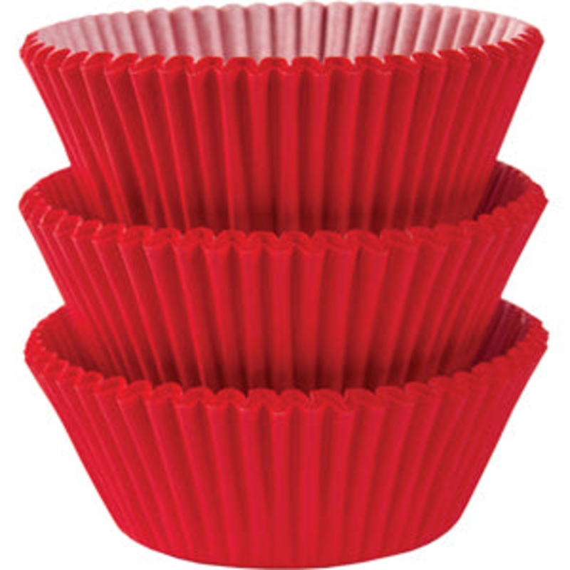 Apple Red Cupcake Cases 50mm, 75pcs