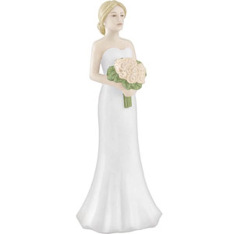Blonde Bride Cake Topper