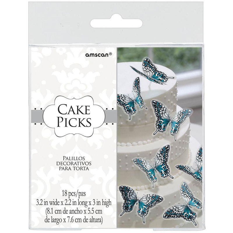 Butterfly Cake Picks 18pcs