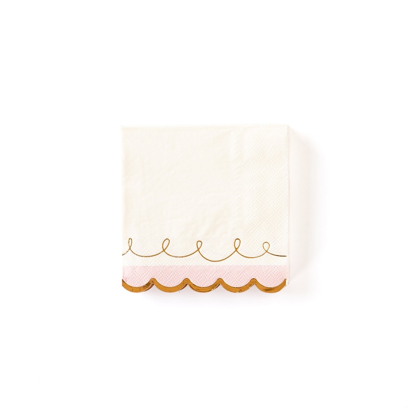 Cake By Courtney Scalloped Cocktail Napkins