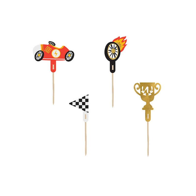 Car Cupcake Toppers (Set of 4)