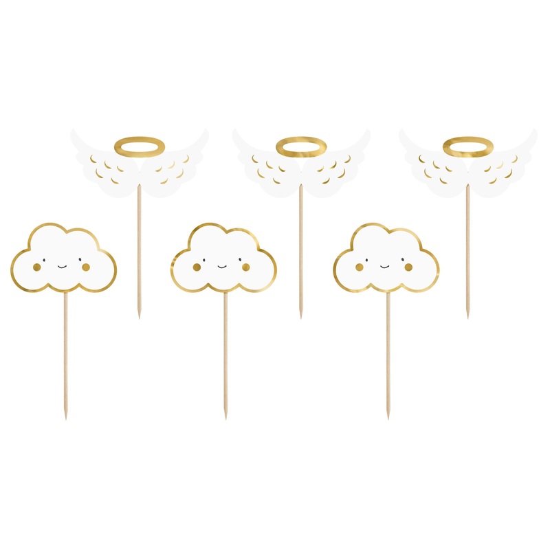 Cupcake Toppers Clouds and Wings