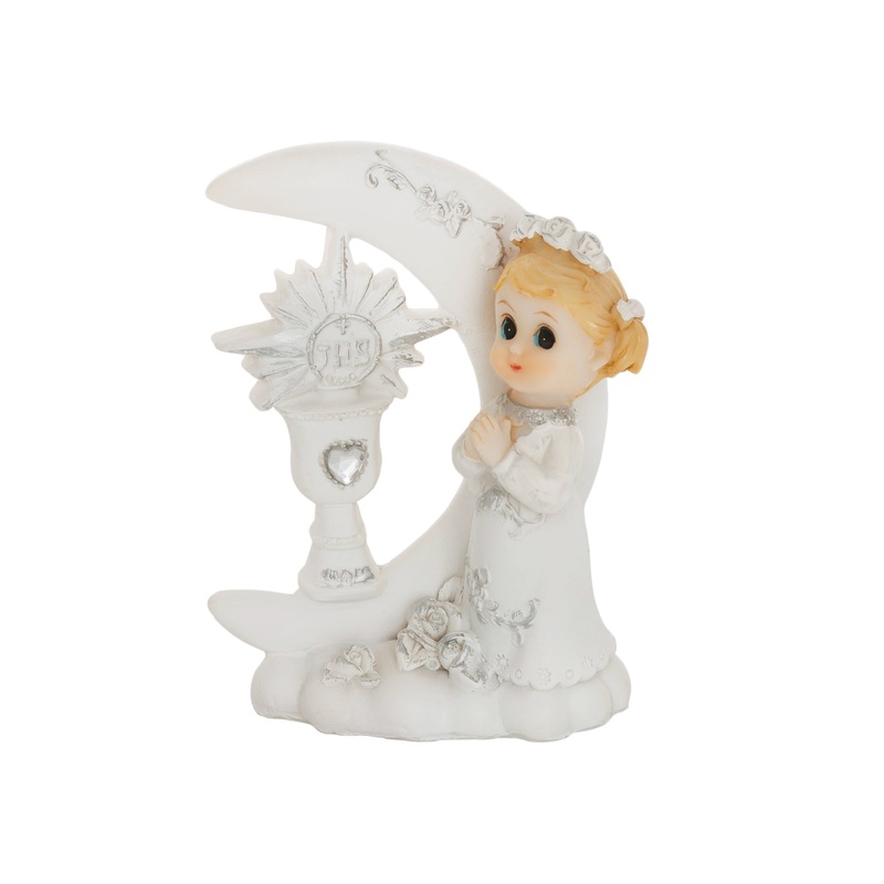 First Communion Figurine Girl Cake Topper