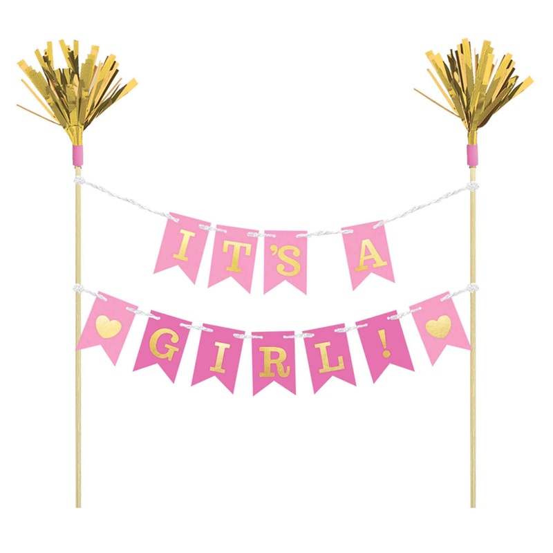 It's A Girl Cake Pick