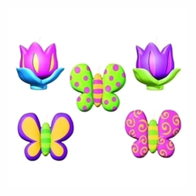 Mini Cake Candle Shimmering Butterfly