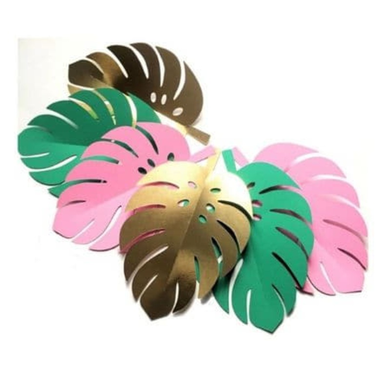 Mini Palm Leaf Cake Toppers
