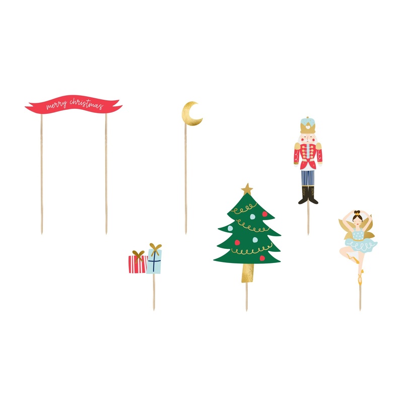 Nutcracker Cake Toppers 6 Piece