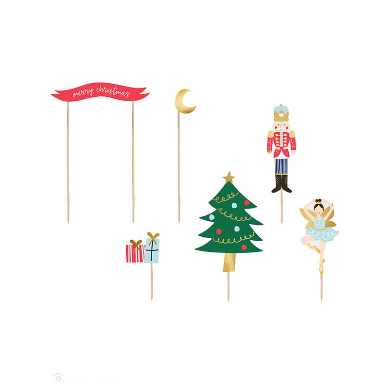 Nutcracker Cake Toppers (Set of 6)