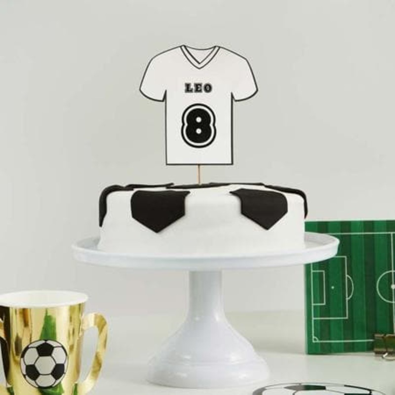 Personalisable Football Shirt Cake Topper