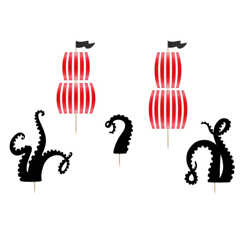 Pirate Party Cake Toppers