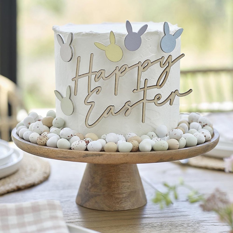 Pques - Cake toppers de Pques en bois