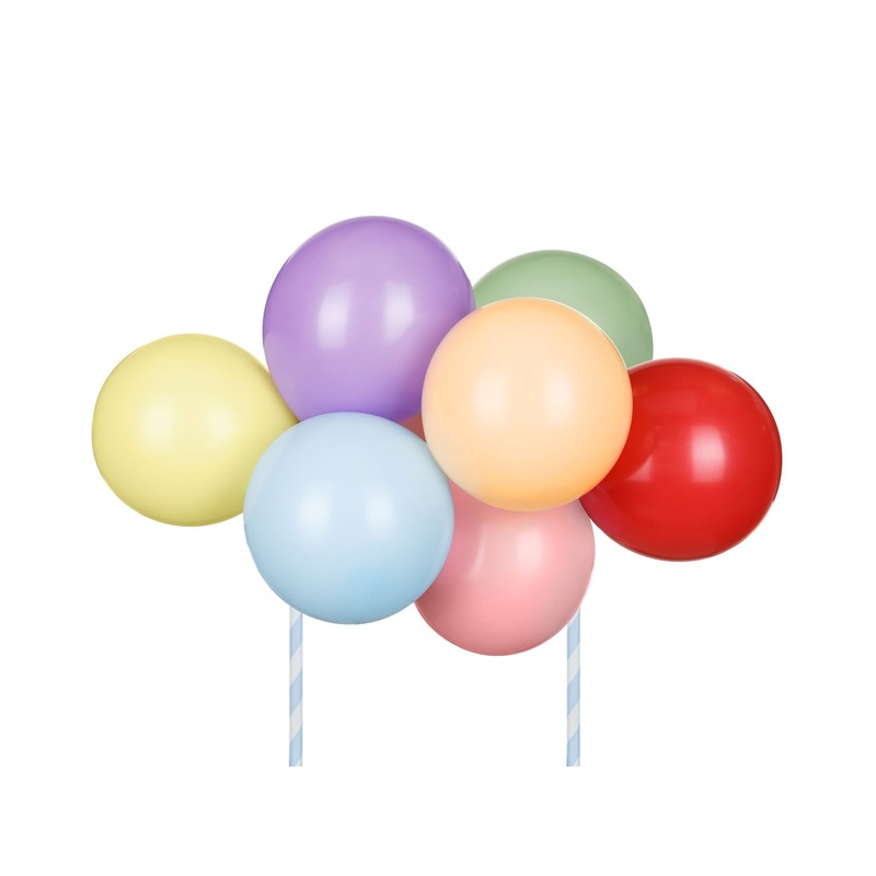 Rainbow Balloons Cake Topper