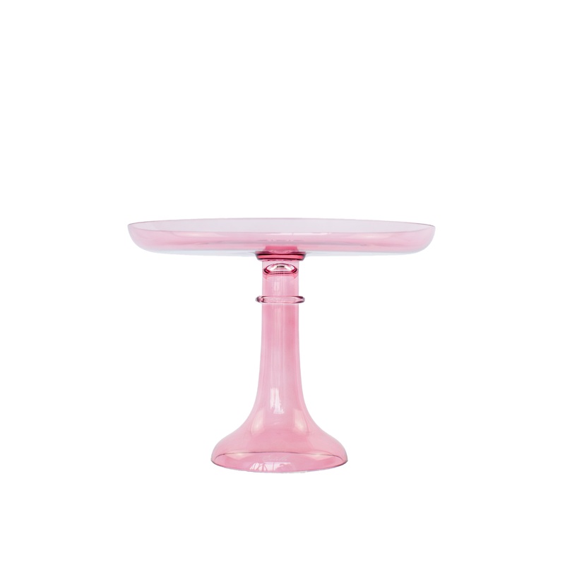 Rose Glass Cake Stand
