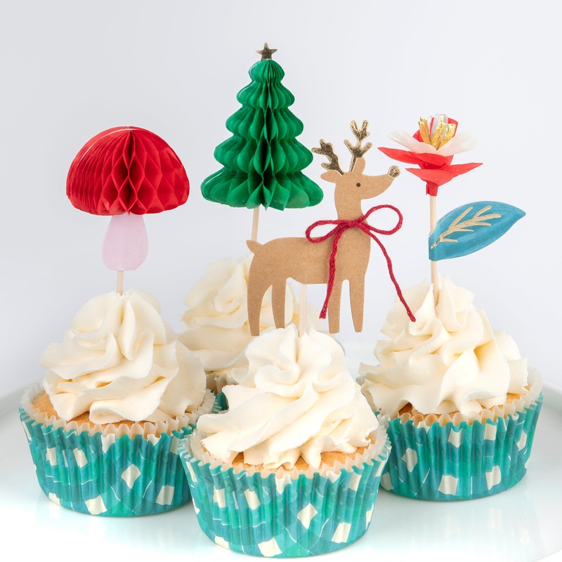 Winter Woodland Cupcake Kit (x 24 toppers)