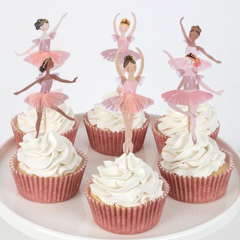 Ballerina Cupcake Kit (With 24 Toppers)