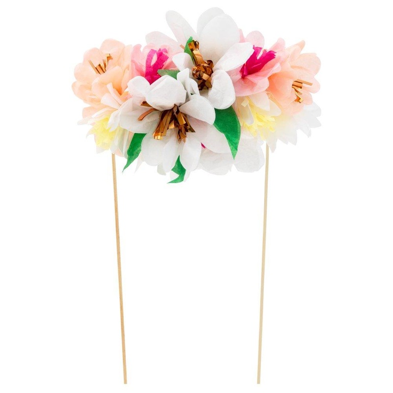 Cake topper bouquet flowers