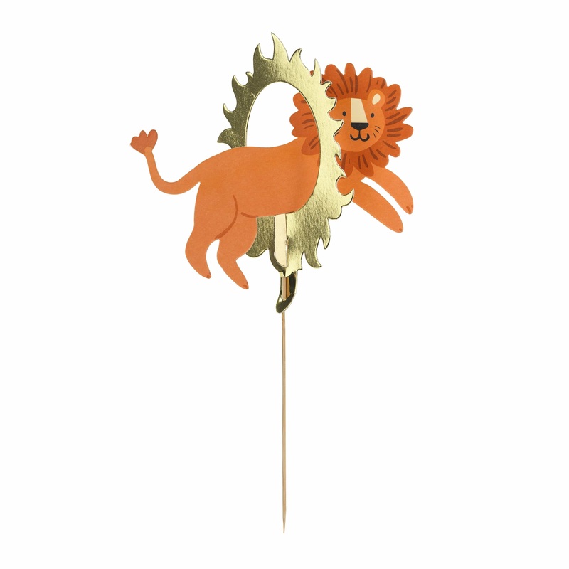 Circus Party Lion Cake Topper