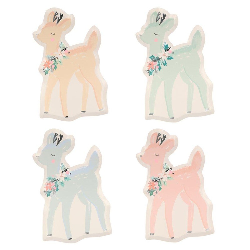 Deer cake plate / 8 pcs.