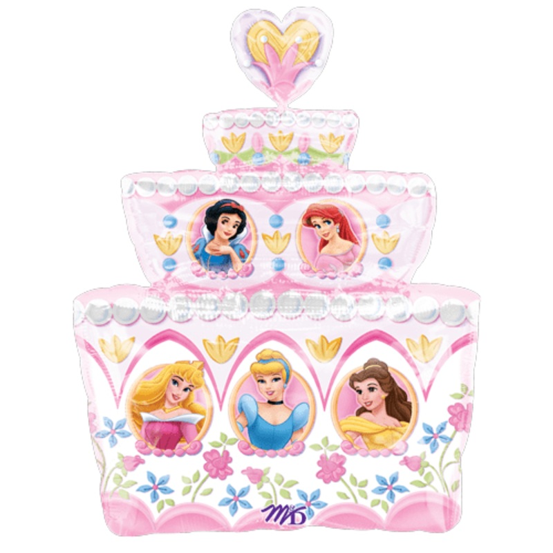 Disney Princess Tiered Cake 28 Balloon
