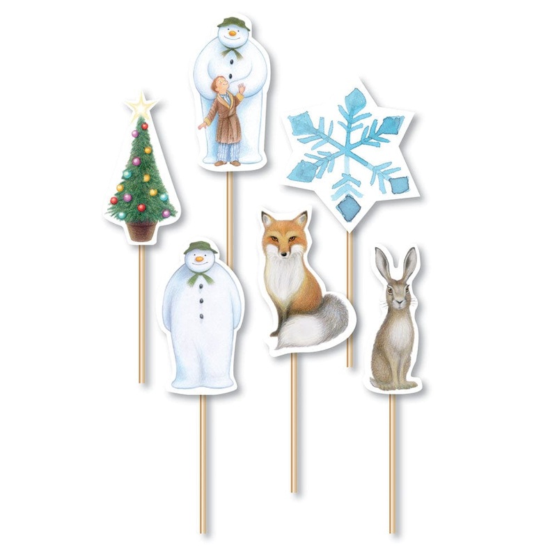 The Snowman Christmas Cupcake Toppers x 12