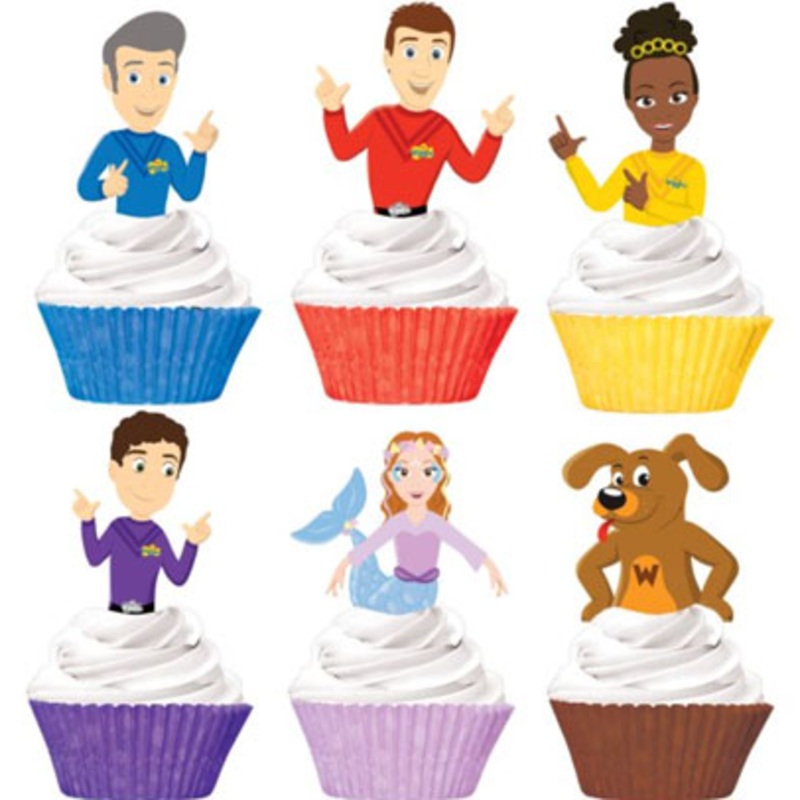 The Wiggles Party Cupcake and Picks Set (FSC)