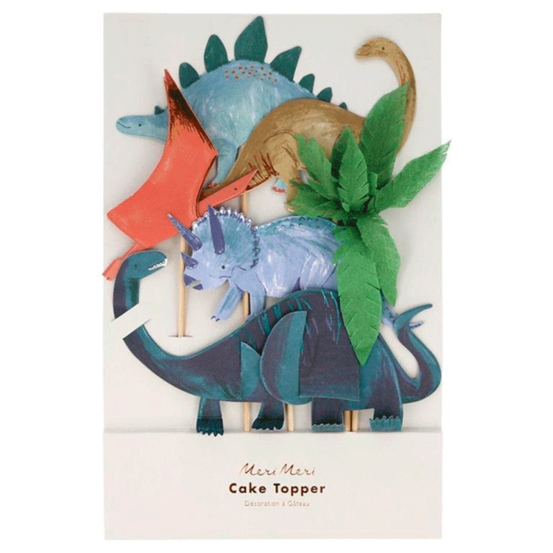 Vintage Dino cake topper
