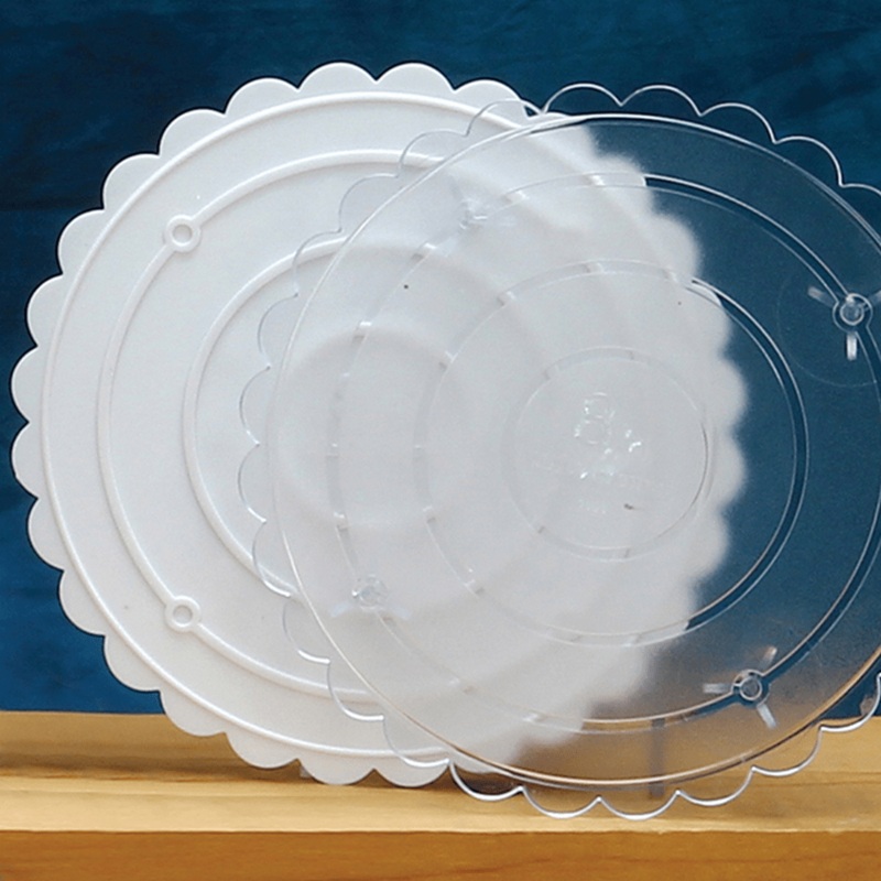 White Cake Plates 8 (6 count)
