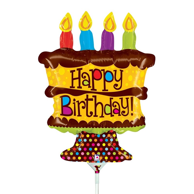 Birthday Cake Mini Shape (air-fill Only) 14 Balloon