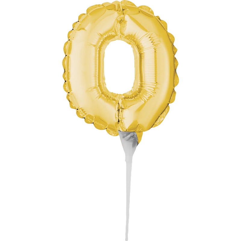 Cake Topper Number 0 6" Balloon