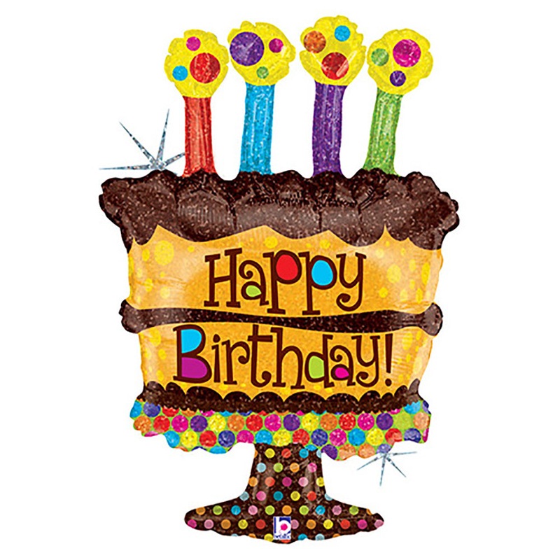 Chocolate Birthday Cake 34 Balloon