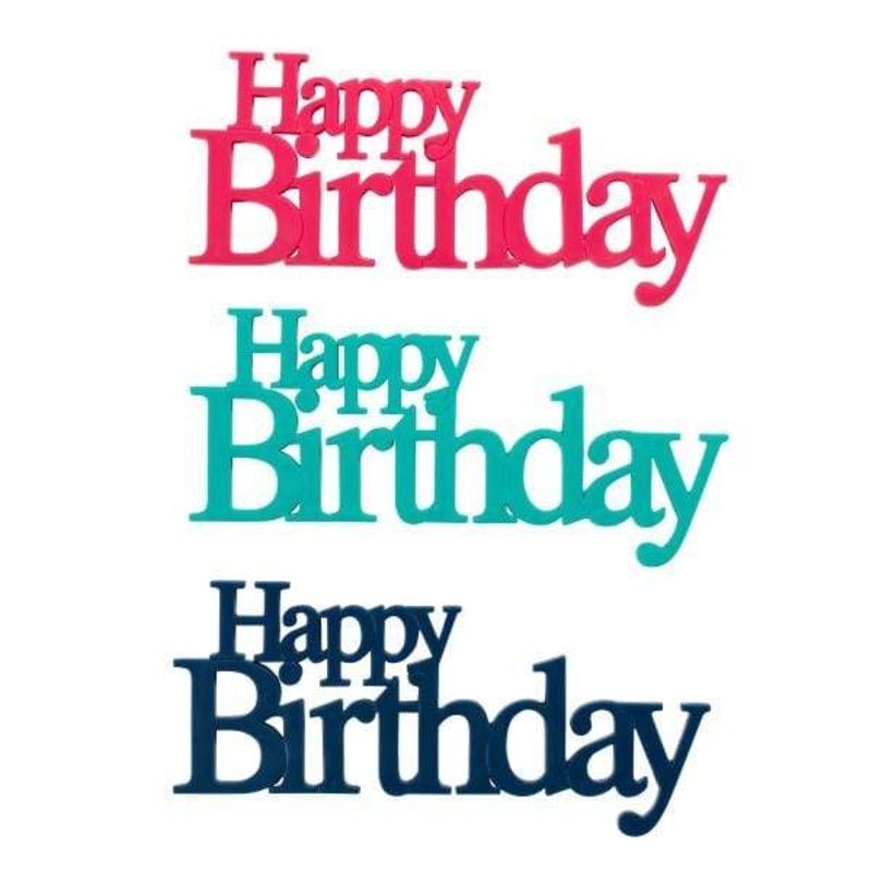 Classy Happy Birthday Cake Layons (24 count)