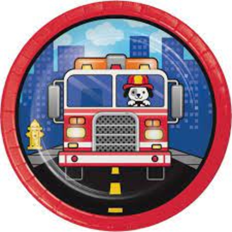 FIRE DEPARTMENT - CAKE PLATES