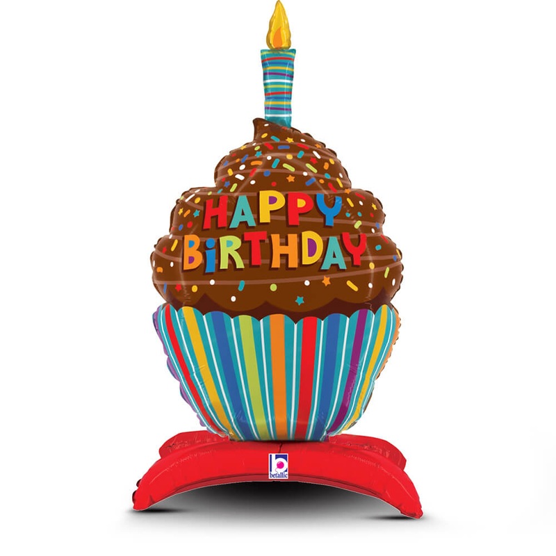 Happy Birthday Cupcake Standup 31 Balloon