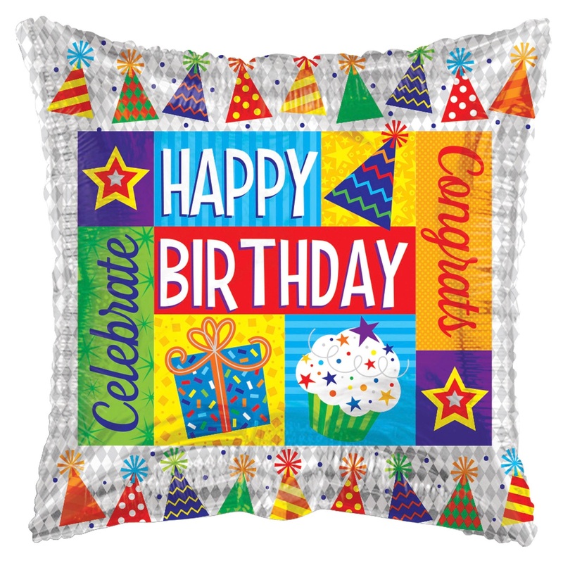 Happy Birthday Cupcakes 17 Balloon
