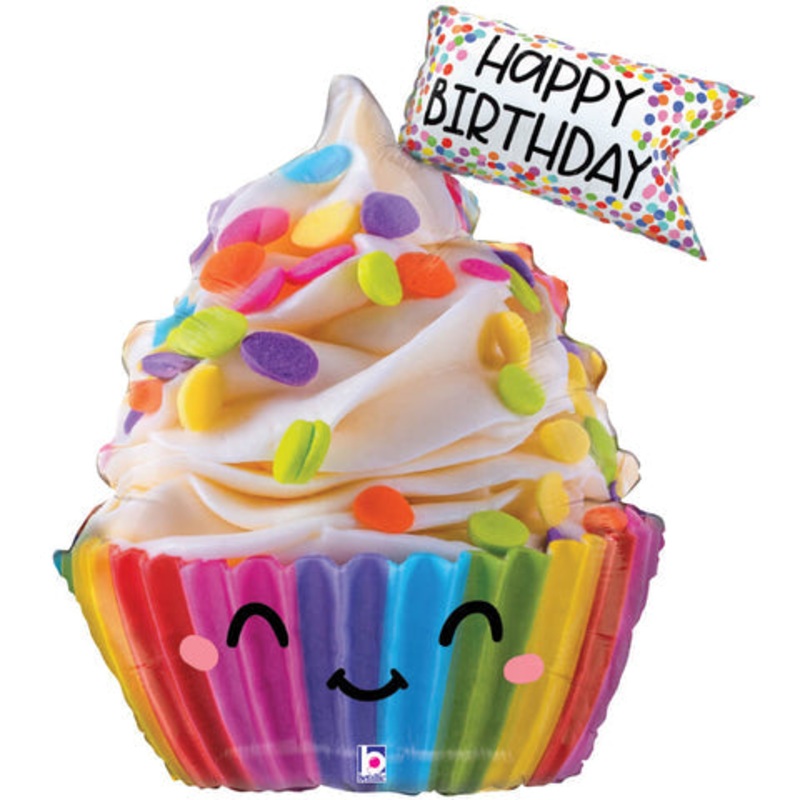 Happy Birthday Cute Cupcake 31 Balloon