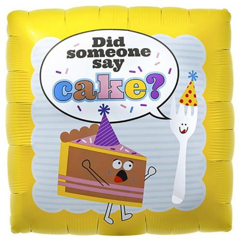 SS Did Someone Say Cake 18 Balloon