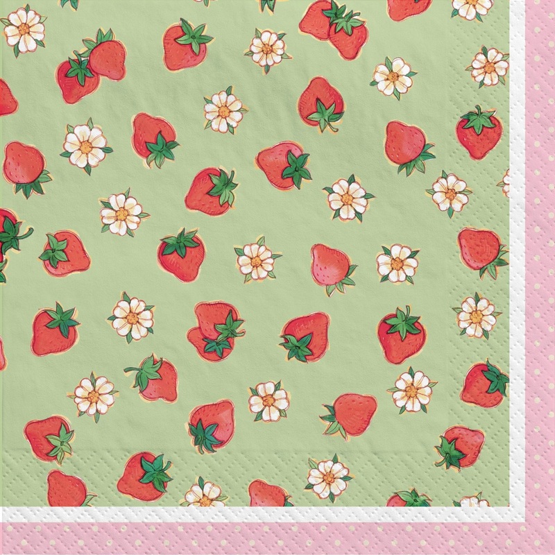 Strawberry Shortcake Lunch Napkins (16 count)